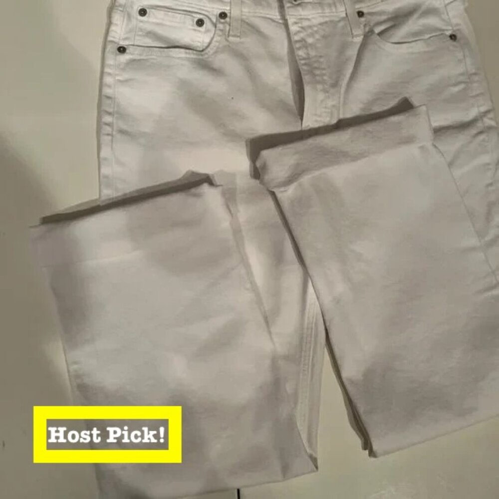 J.Crew Slim Demi Boot White Jeans‎ – Size 29 (NWT, Retail $148)